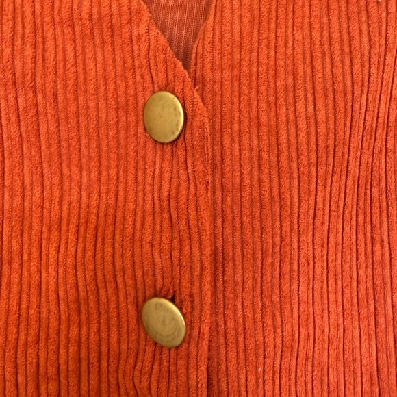 Rust Button-Down Dress - Picture 3 of 6
